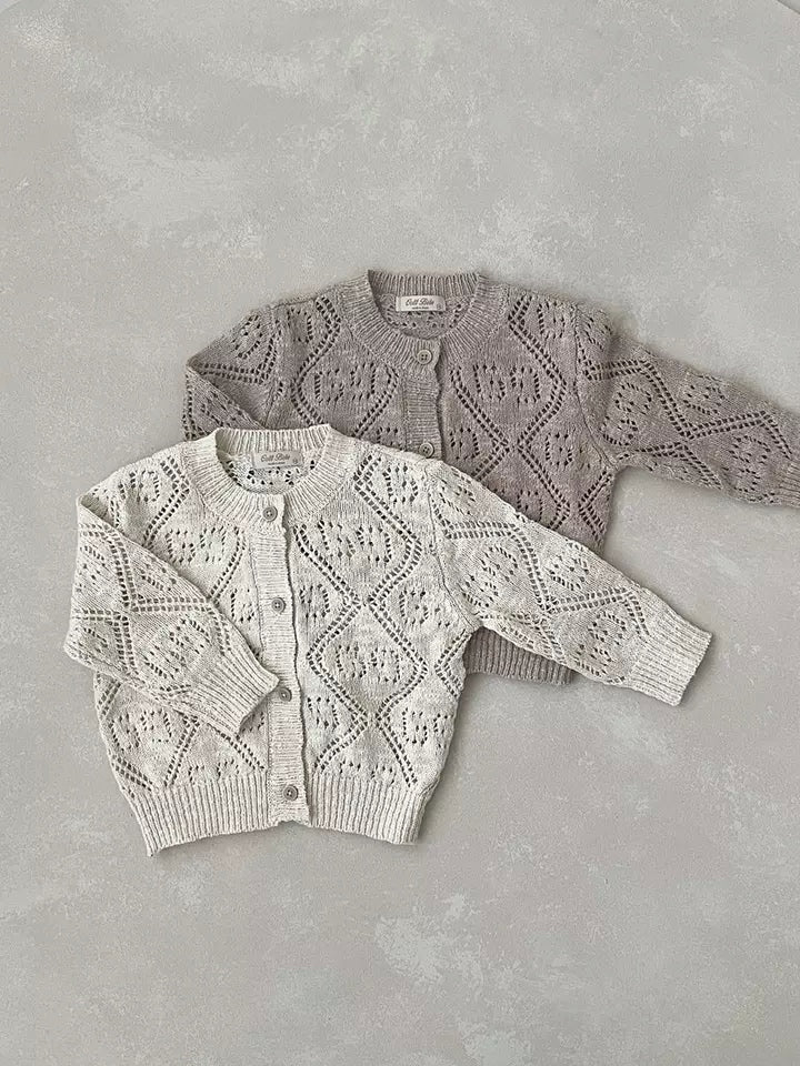 GG knit cardigan