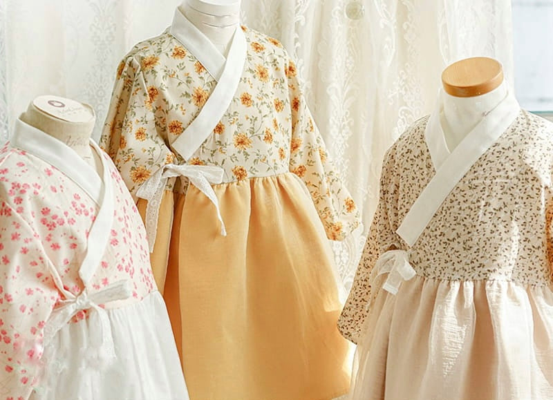 Yellow Floral hanbok