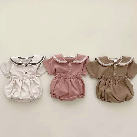 Baby sailor top bloomer set