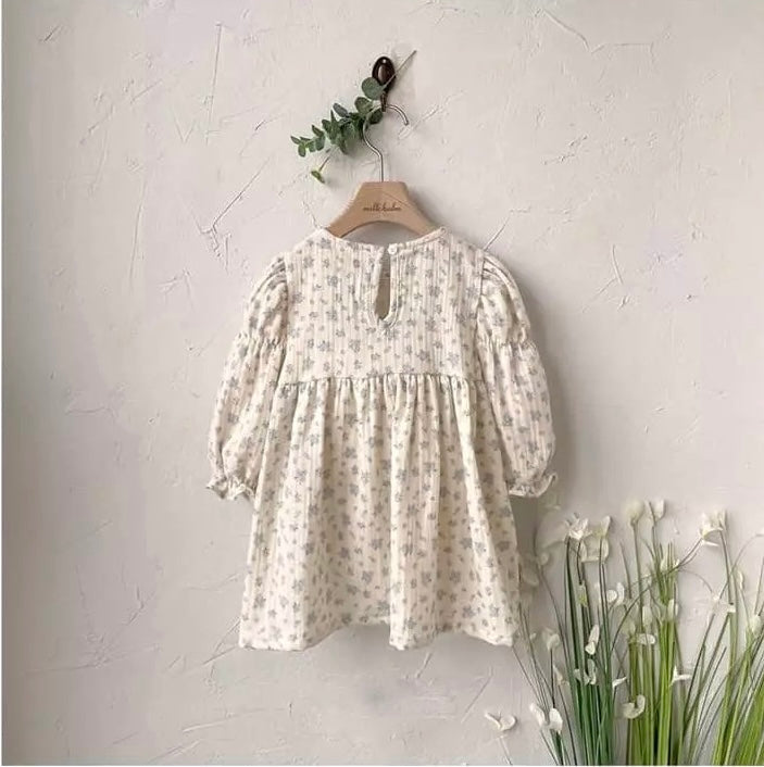 Smocked floral dress