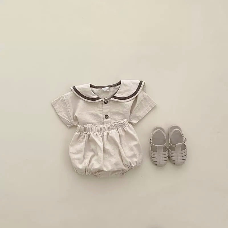 Baby sailor top bloomer set