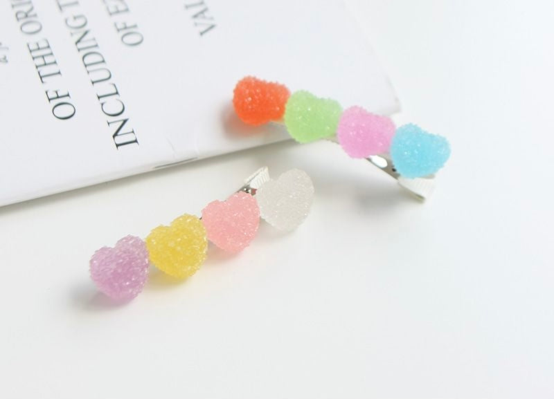 Sugar hearts hairpin set