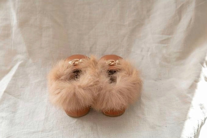 Fur loafers