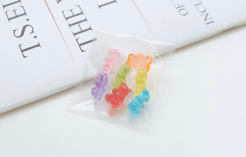 Gummy bear crocs charms set