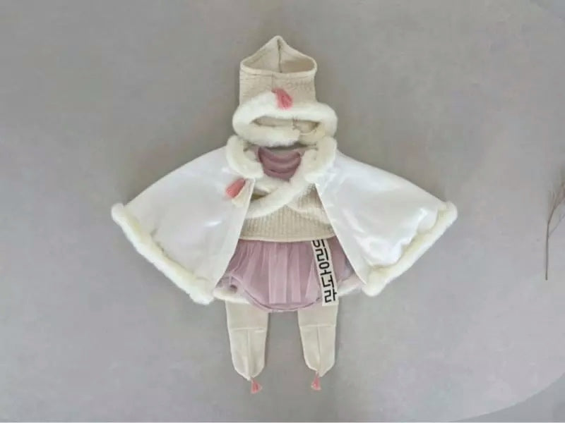 Fur hanbok bodysuit