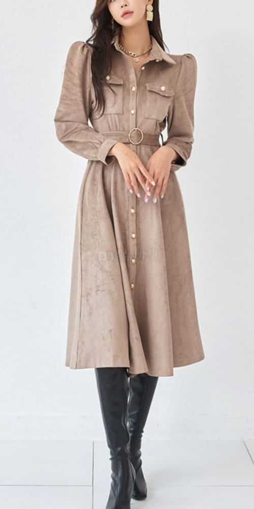 Lady coat with belt