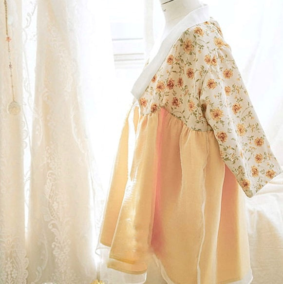 Yellow Floral hanbok