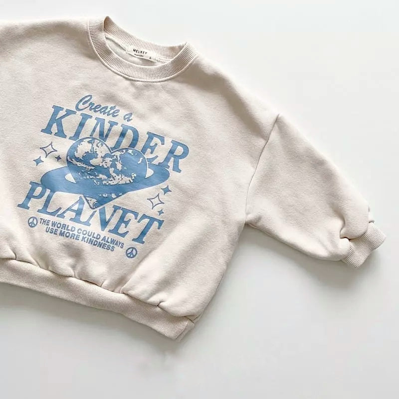 Kinder planet sweatshirt