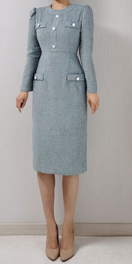 Tweed formal dress