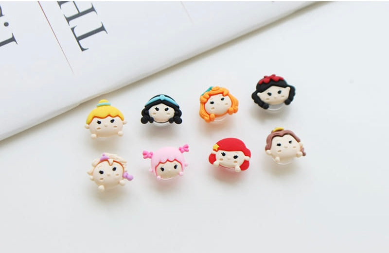 Princess crocs charms set