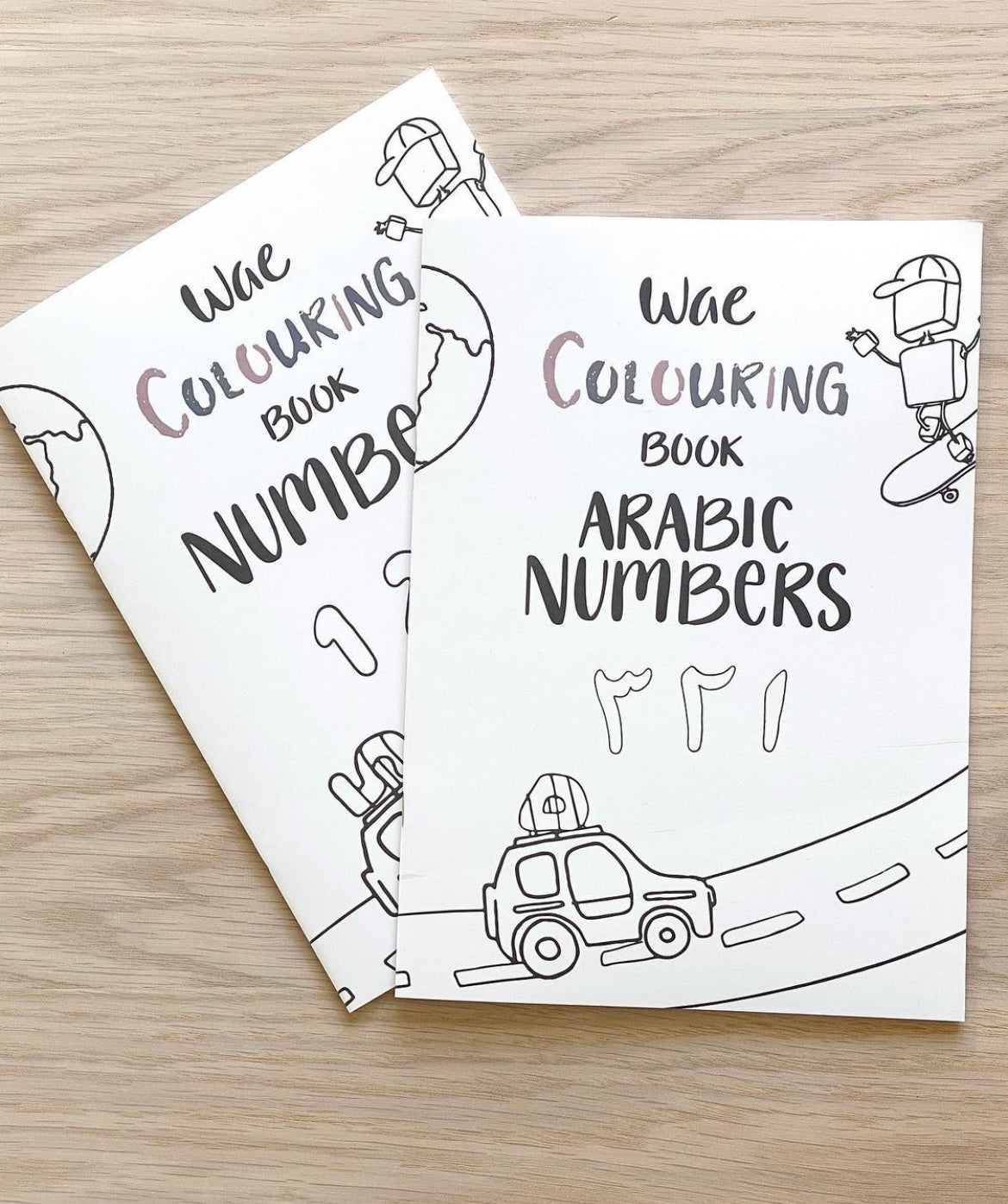 Arabic numbers coloring book