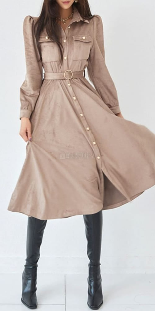 Lady coat with belt