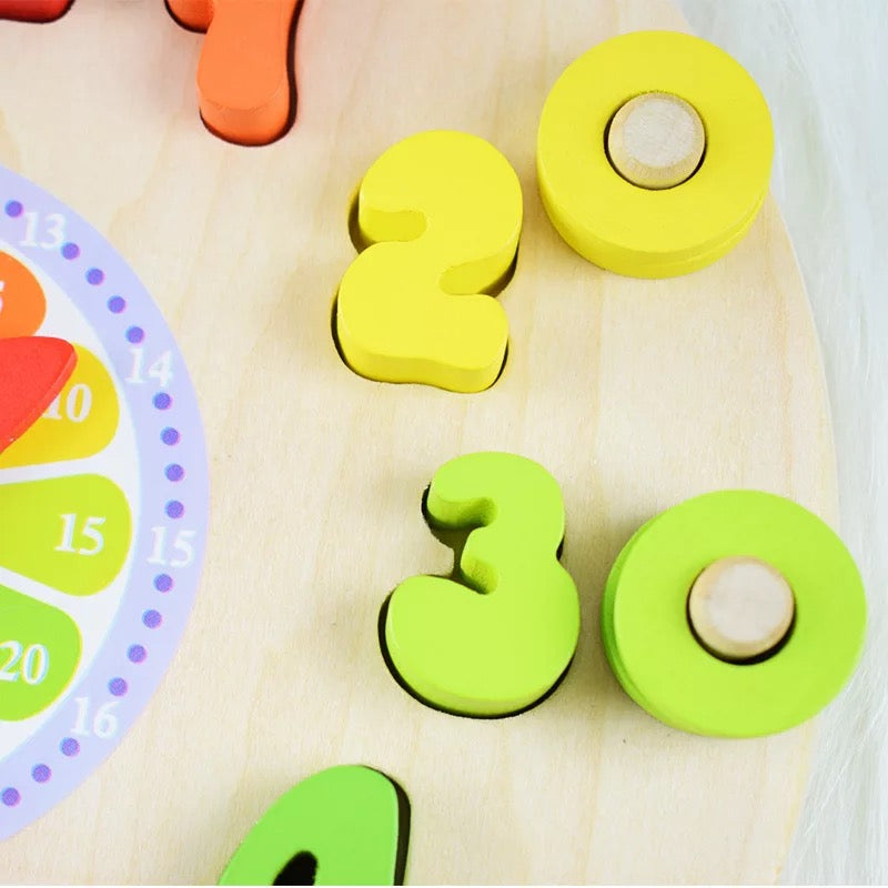 Wooden clock board