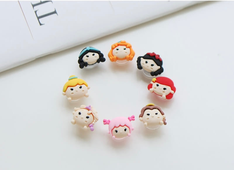 Princess crocs charms set