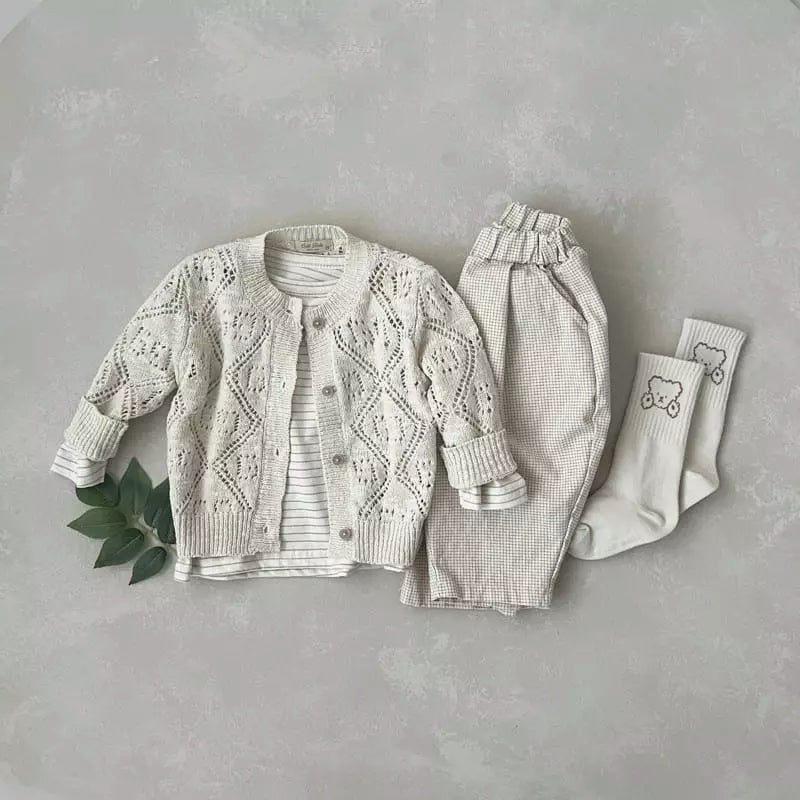 GG knit cardigan